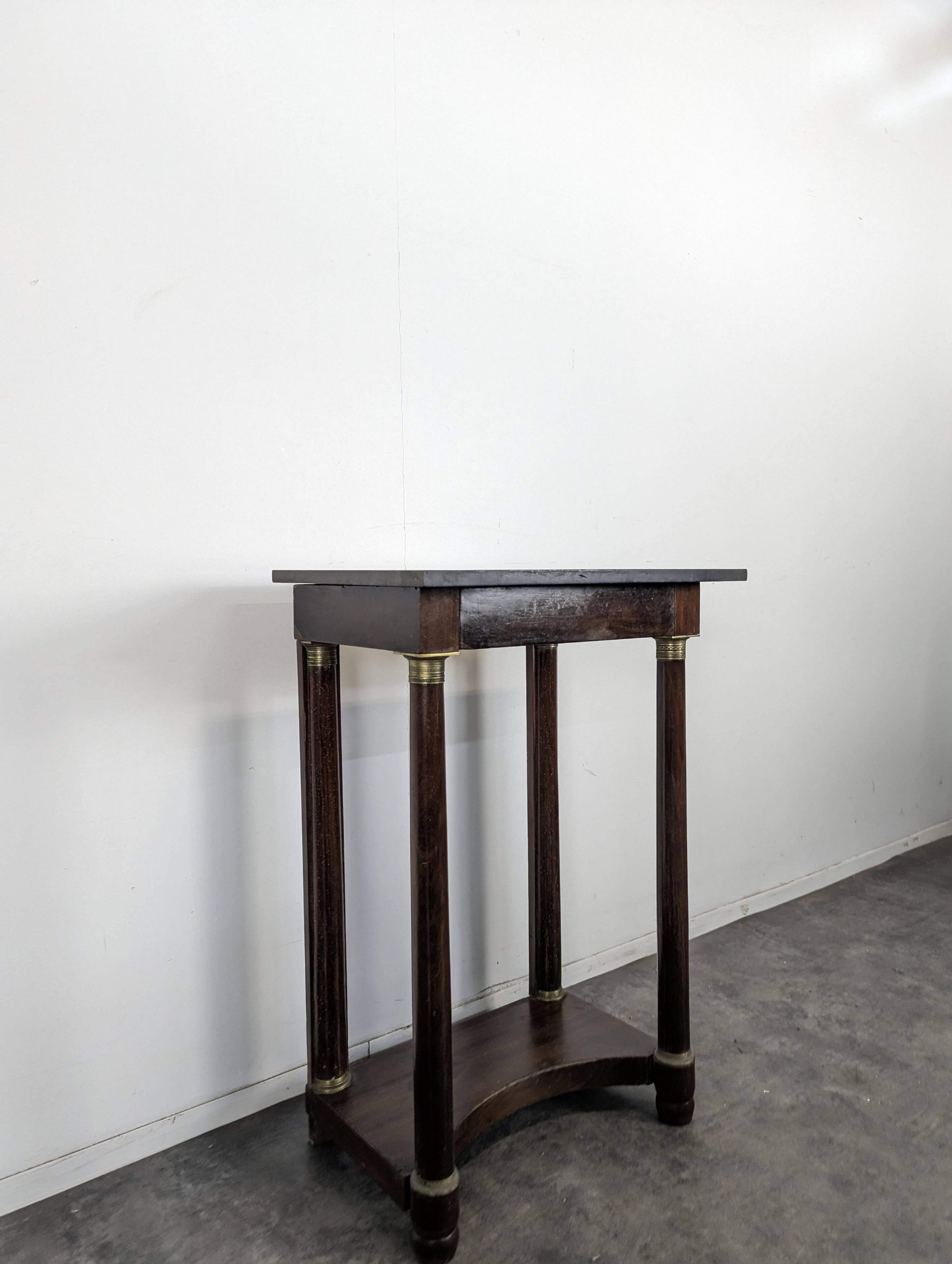 Empire-style console in mahogany