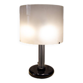 Lampe de table en verre et plastique Italia 70s