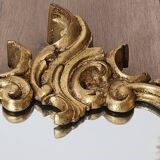 Rockery mirror under gilded frame