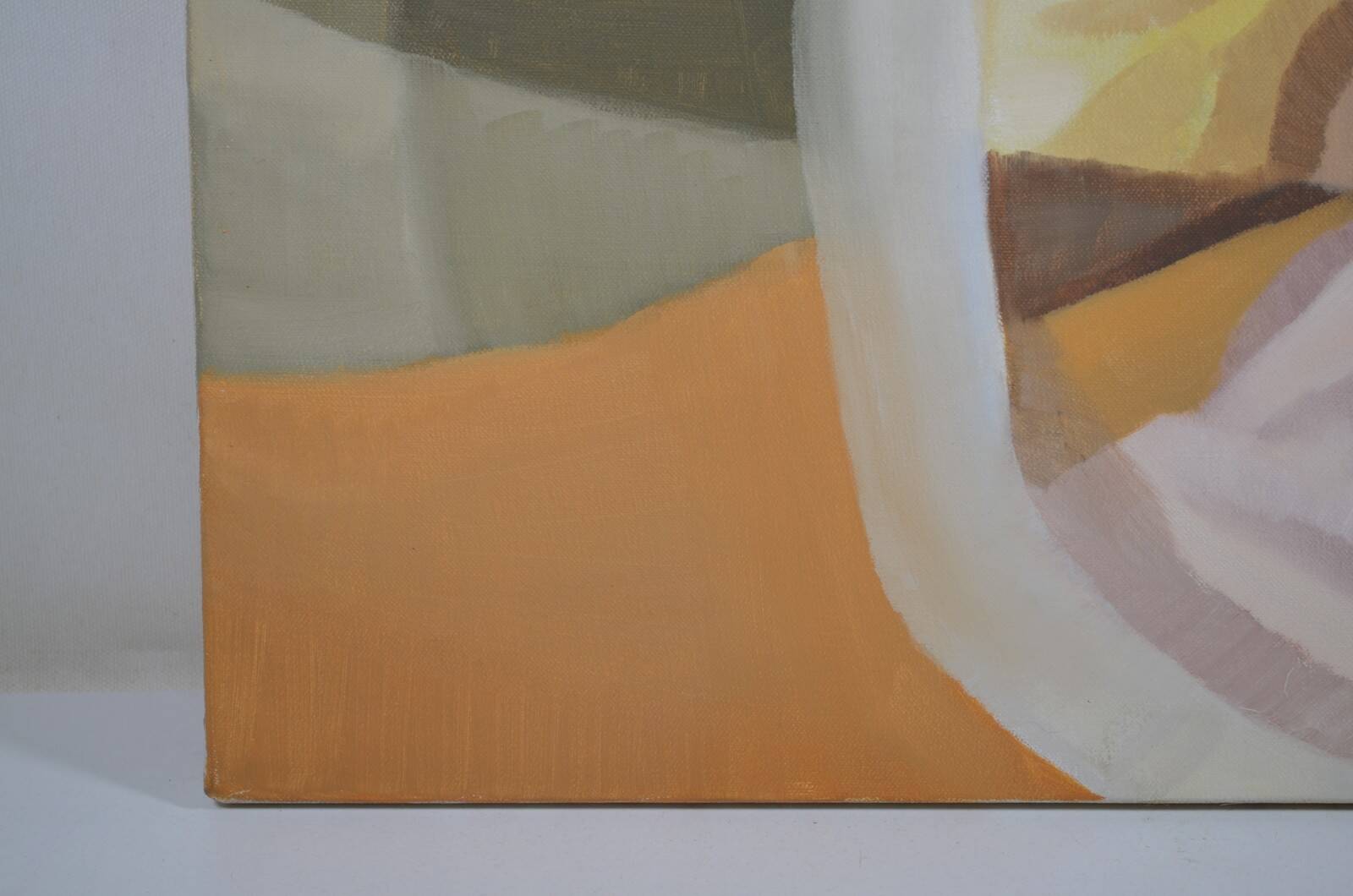 Huile sur toile, nature morte aux coraux, Paula Salonen, 1990