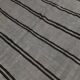 Striped Pattern Gray & Black Vintage Kilim Rug, 188x267Cm