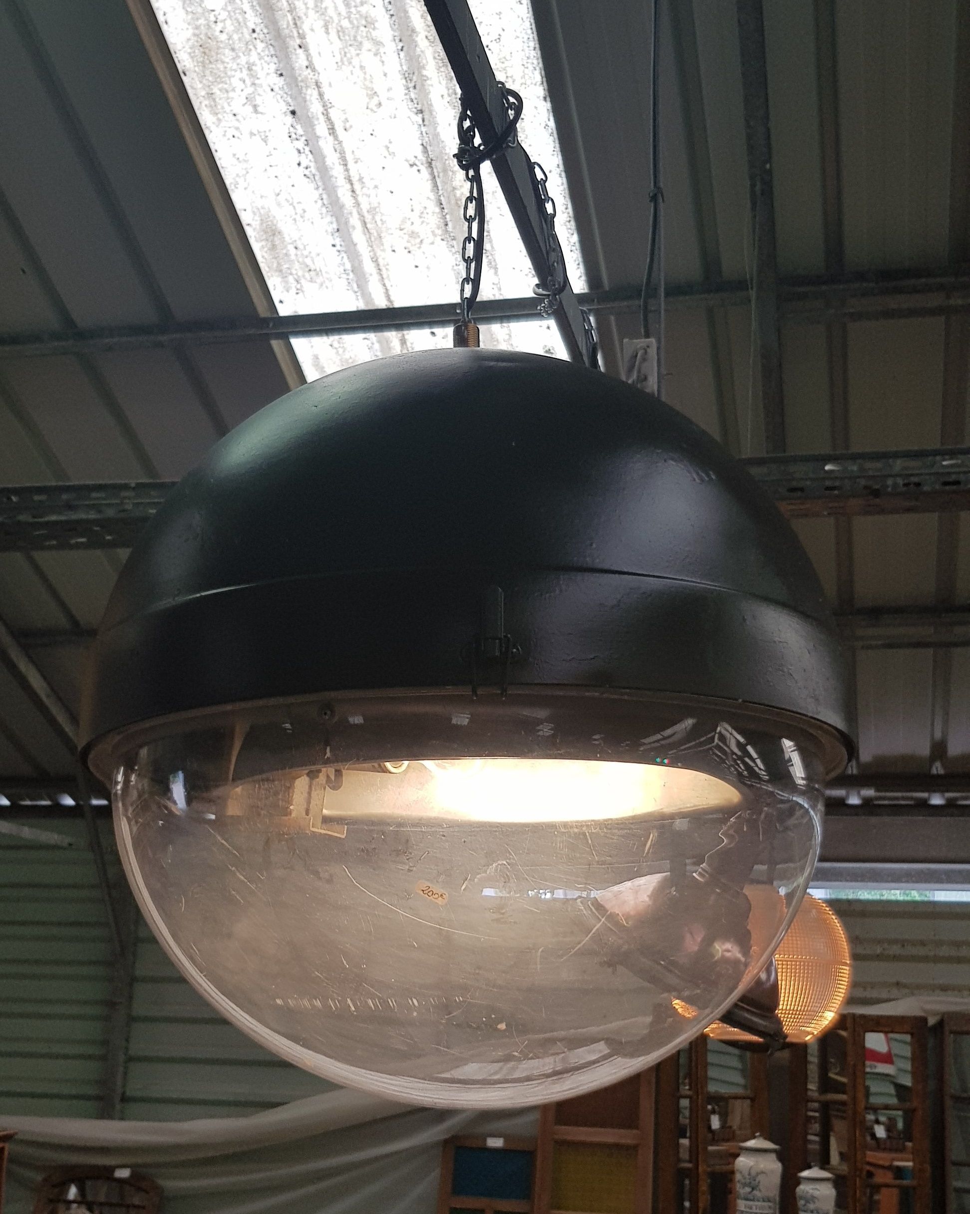 Old lantern of the city of Paris manufactured by Eclatec model Oratec 55 - circa 1970