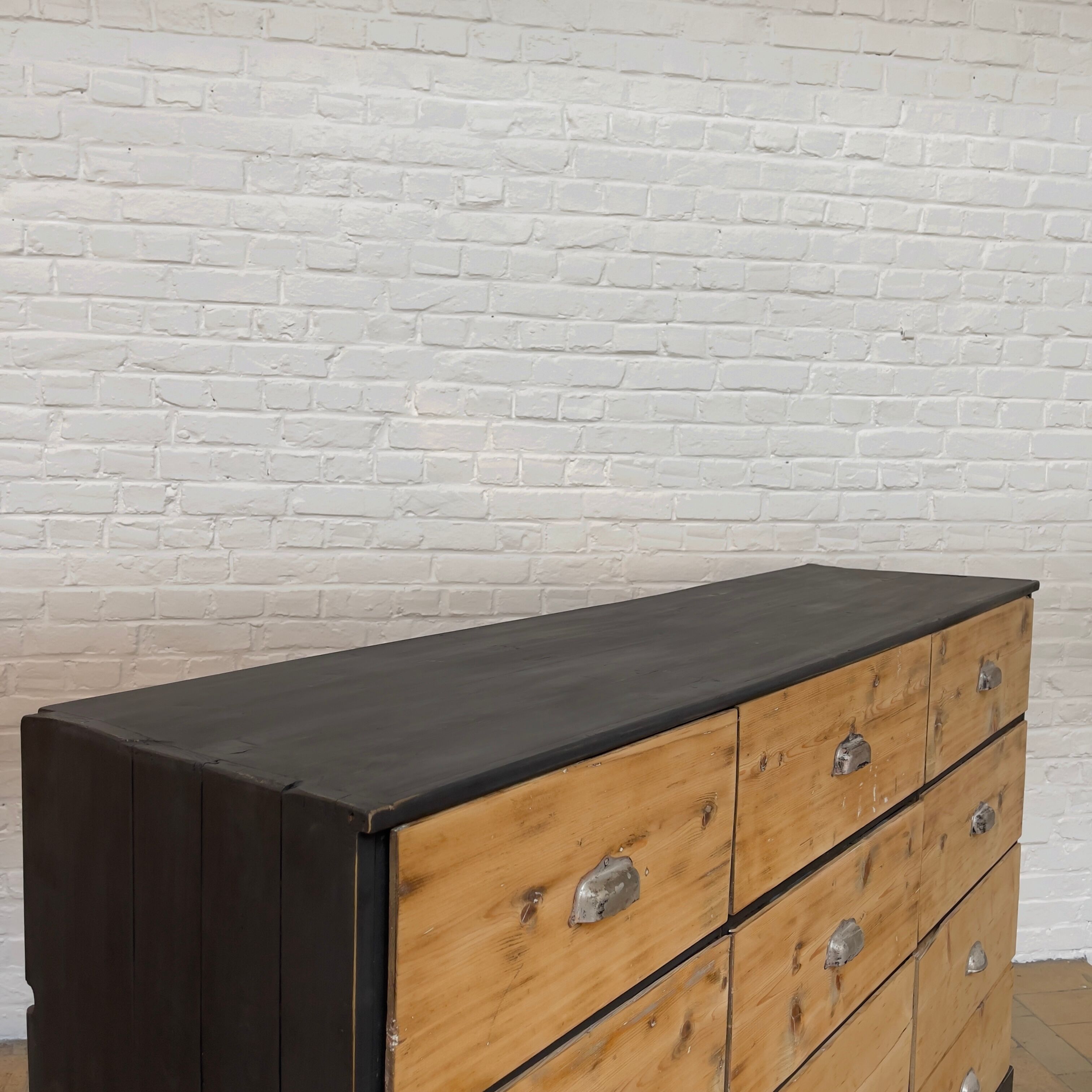 Old wooden craft furniture 12 drawers