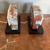 Pair of luxury art deco marble bookends