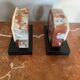 Pair of luxury art deco marble bookends