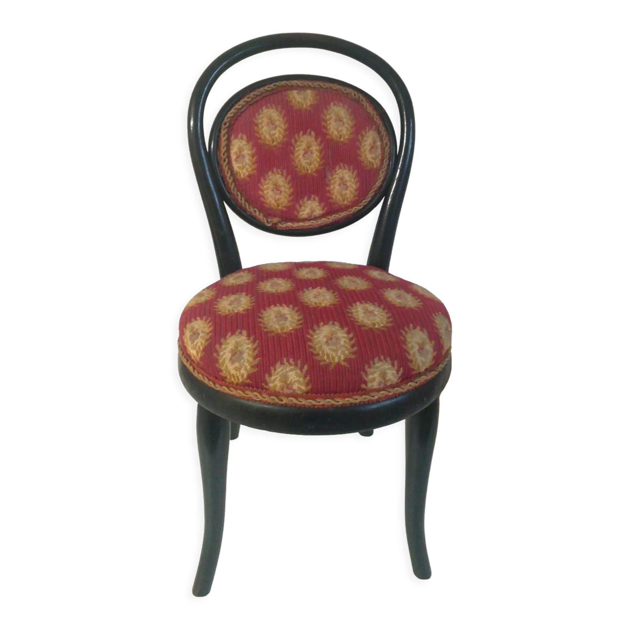 Curved wood children's chair