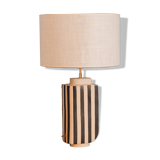 Ecru and black Hepburn sandstone lamp