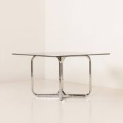 Italian Space Age dining table with 4 chairs attributed to Giotto Stoppino, 1970s