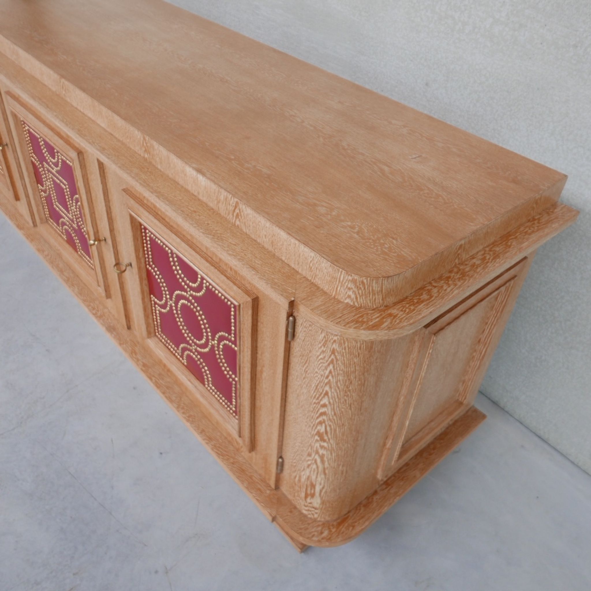Art Deco Limed Oak Sideboard attributed to André Arbus