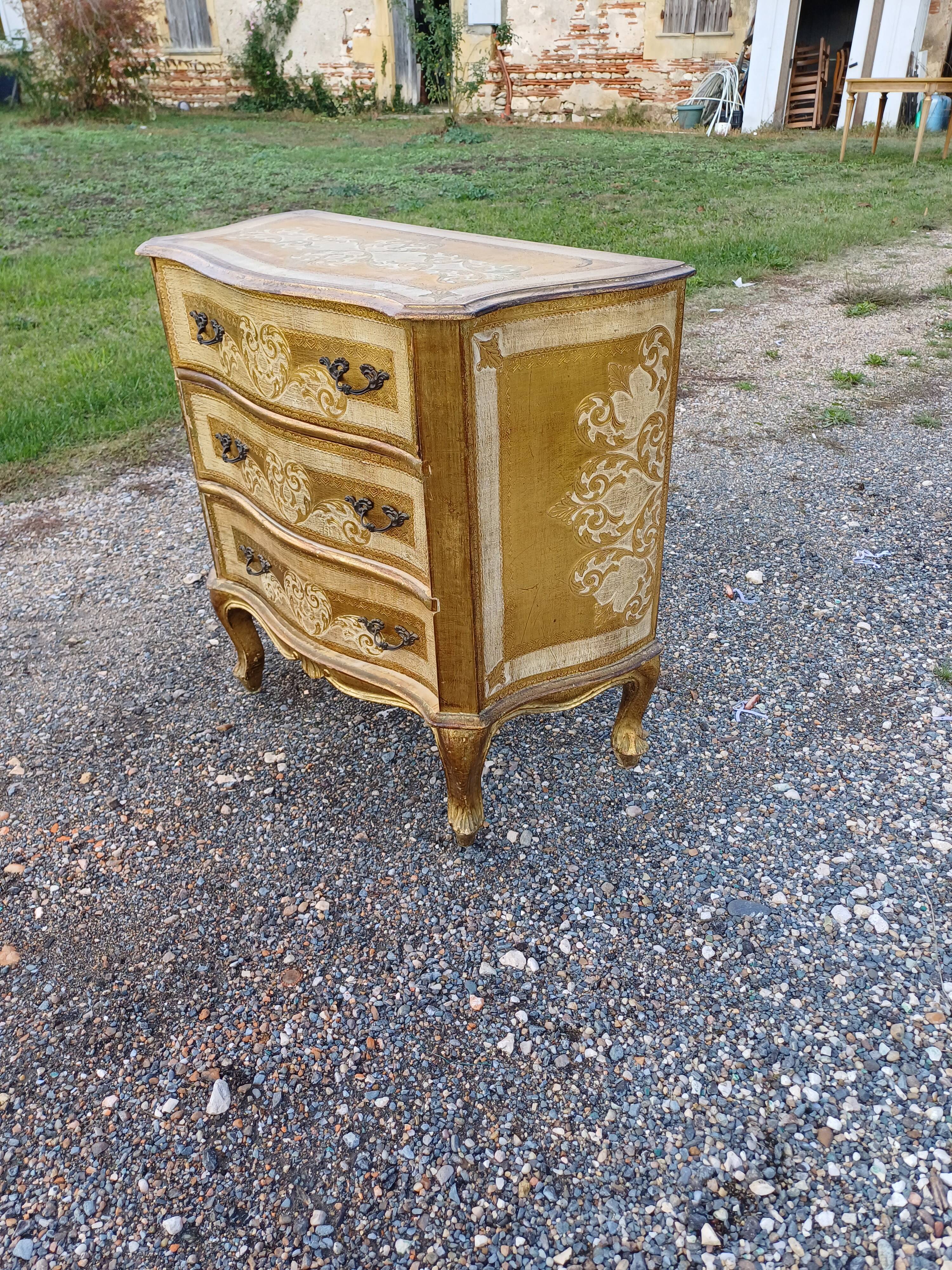 Limed chest of drawers 3 drawers