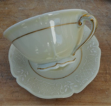 Lot of six cups porcelain limoges