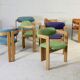 7 Chairs Pigreco by Tobia Scarpa, Gavina Edition, Italy, 50s