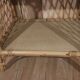 Small vintage rattan side table