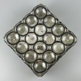 60s 70s ceiling lamp Glashütte Limburg Germany Plafoniere glass & metal