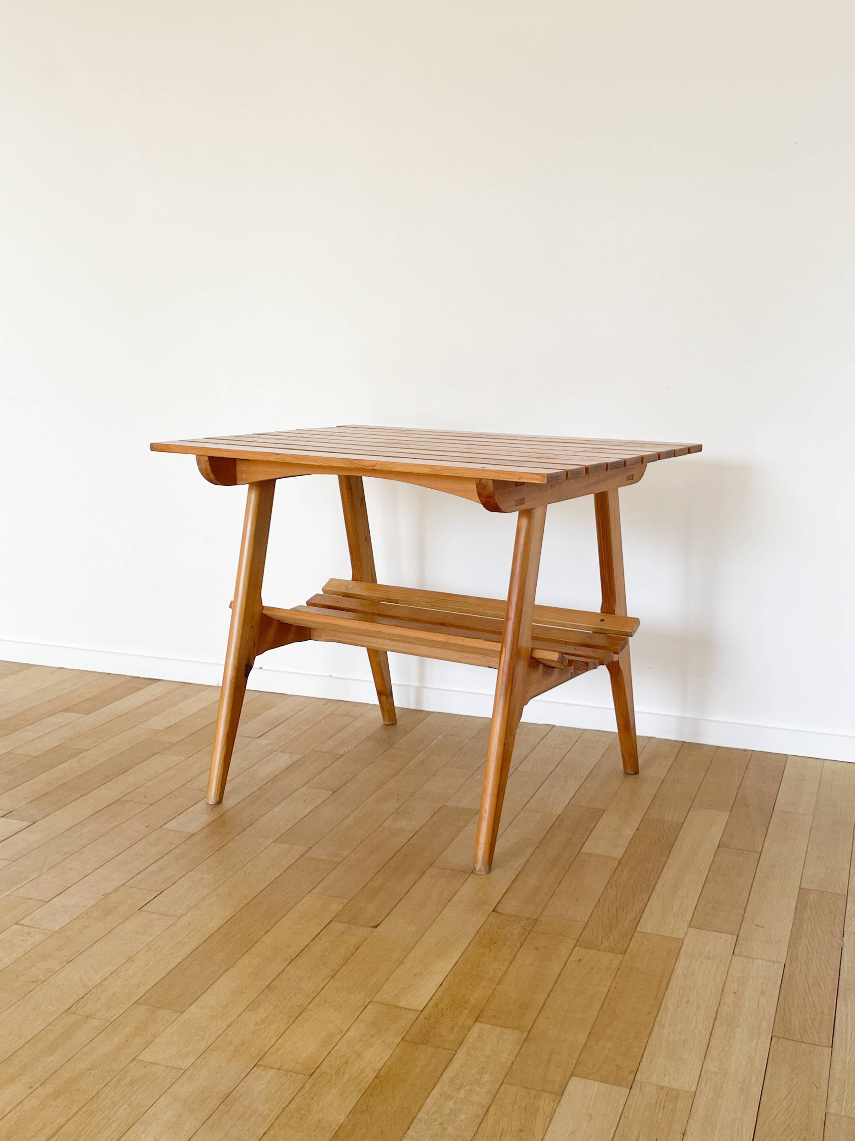 Scandinavian style wooden table