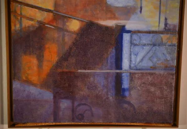 Tableau « Venise » abstrait par Monique Breton-Prouté dite Pehem