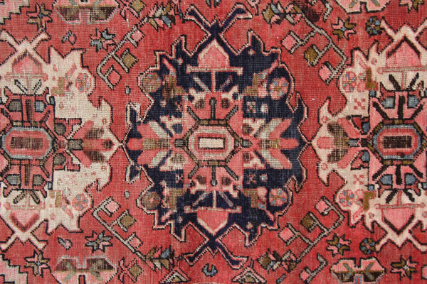 tapis en laine rose medallion runner tapis en laine orientale fait à la main -85x300cm