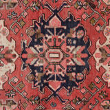 Pink wool medallion runner rug handmade oriental wool carpet -85x300cm