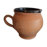 Earthen and glazed pitcher