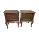 Pair of Louis XV style oak bedside tables