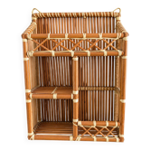 Small bamboo wall shelf – 1970s
