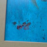 Tableau peinture acrylique coq