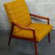 Pair of armchairs Jiri Jiroutek bouclette Yellow 1960