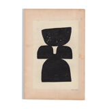 Painting on old paper • M681 • signed eawy