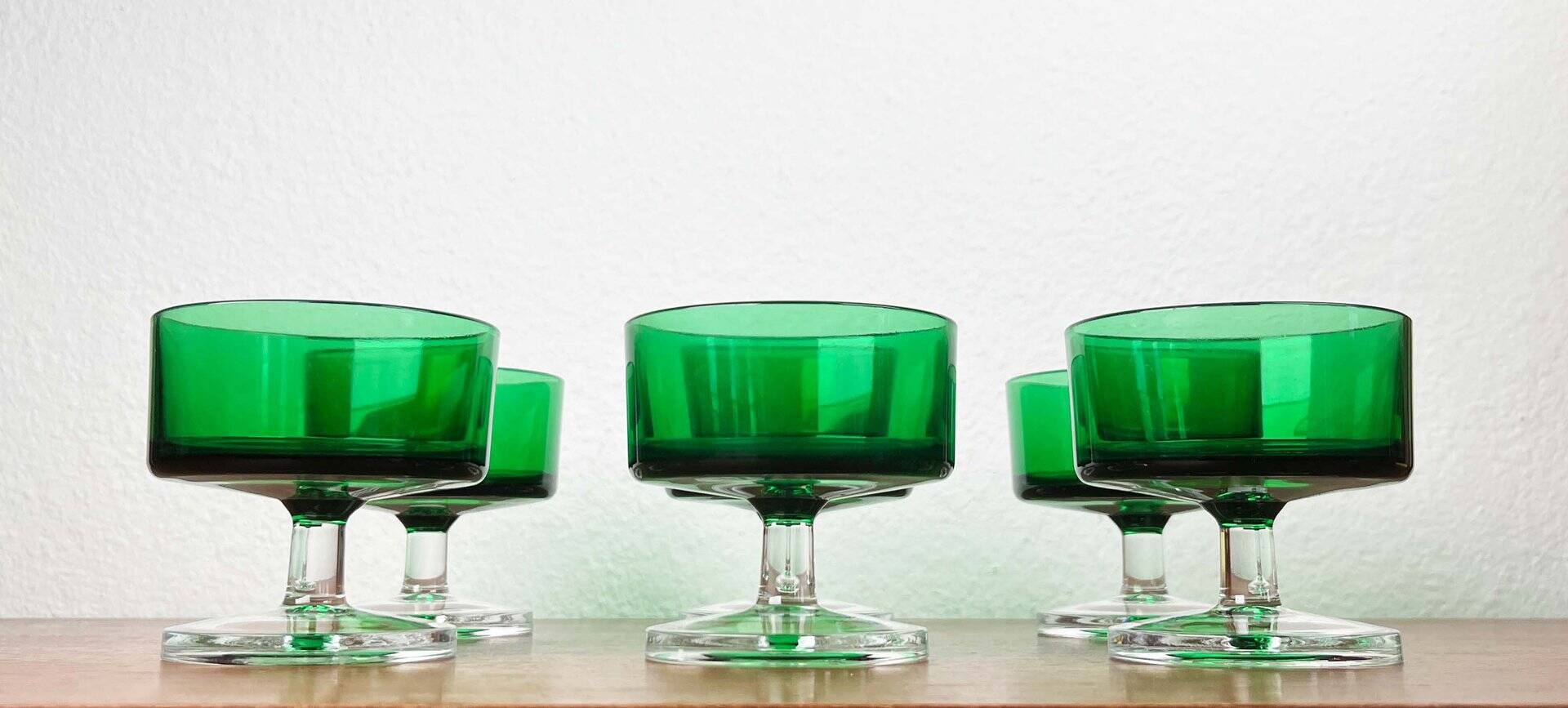 Vintage drinking glasses by Luminarc, 1970s, set of 6.