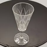 8 flûtes champagne verre transparent vintage vmc reims france
