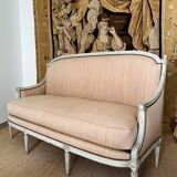 Louis XVI period sofa in lacquered wood