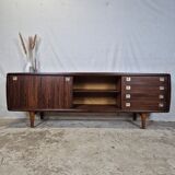 H.P. Hansen vintage rosewood Danish sideboard, TV cabinet 60s