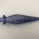 Carafe empoli purple mauve small bubbles hobnail