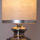 Lampe de table en céramique argentée vintage, années 1970