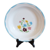Hollow dish 50s Salins model Jocelyne - flowers