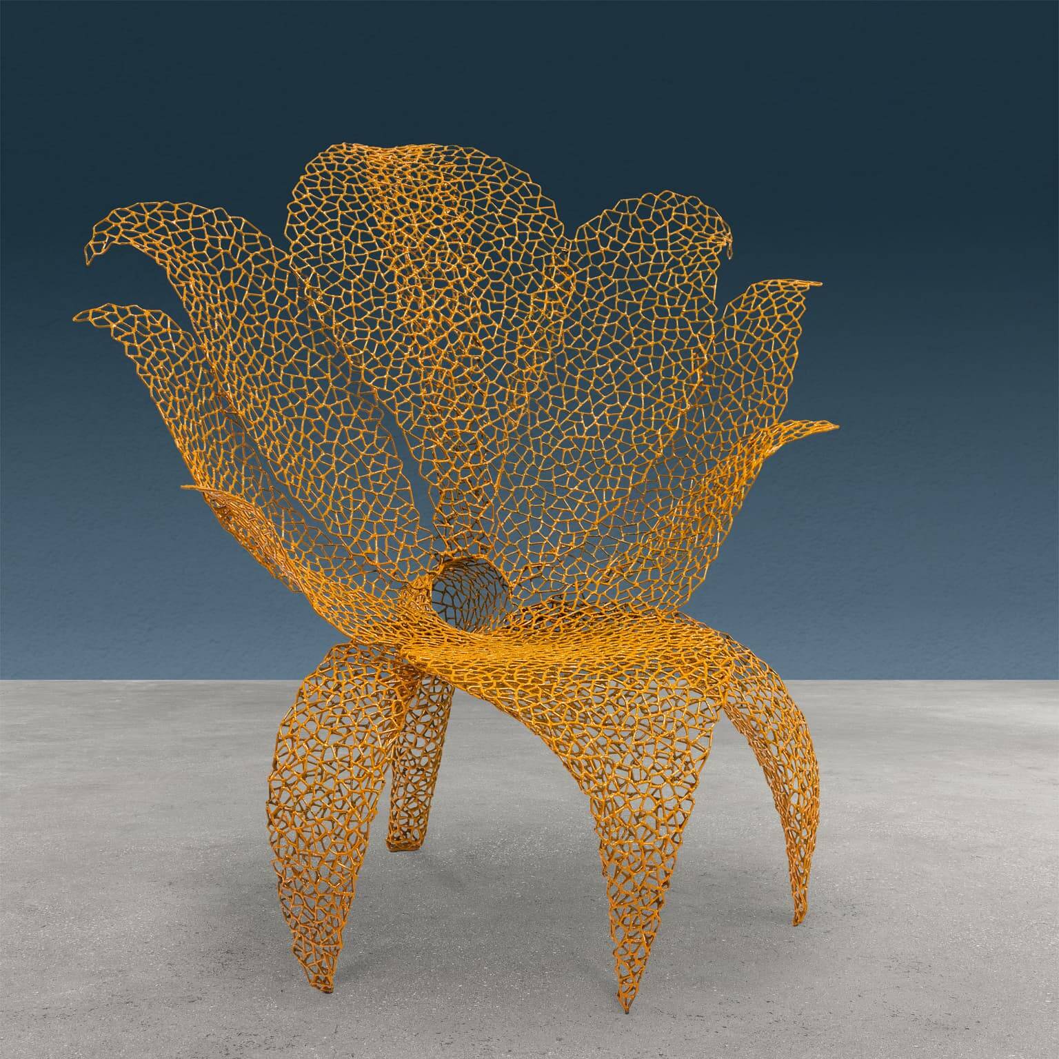 Fiore Lancip armchair, Merletto series, design by Anacleto Spazzapan.