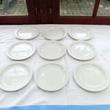 9 dessert plates Sarreguemines