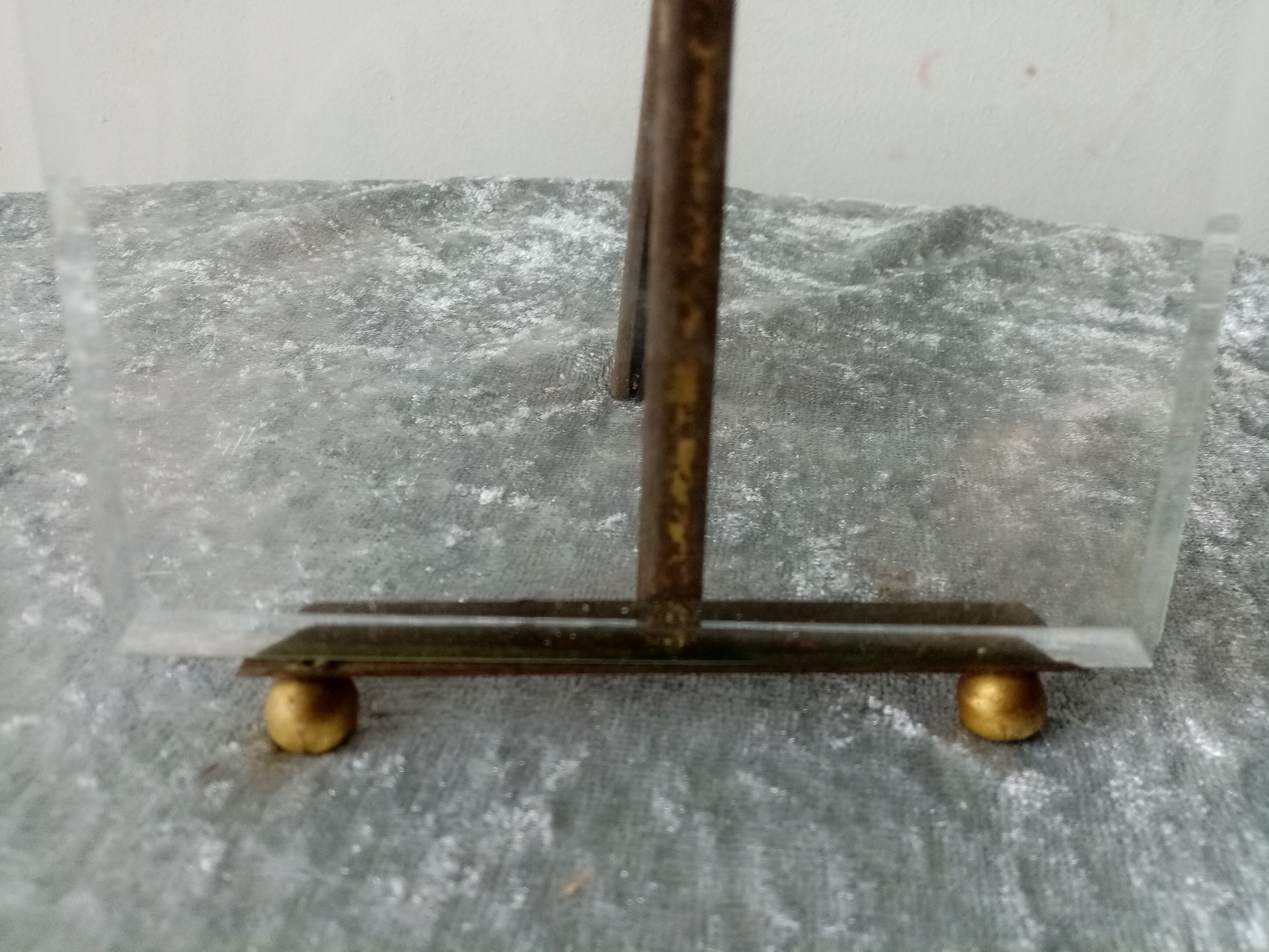 Napoleon 3 photo frame in beveled glass and brass