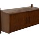 Vintage wall cabinet compact wall system 1960s teak veneer
