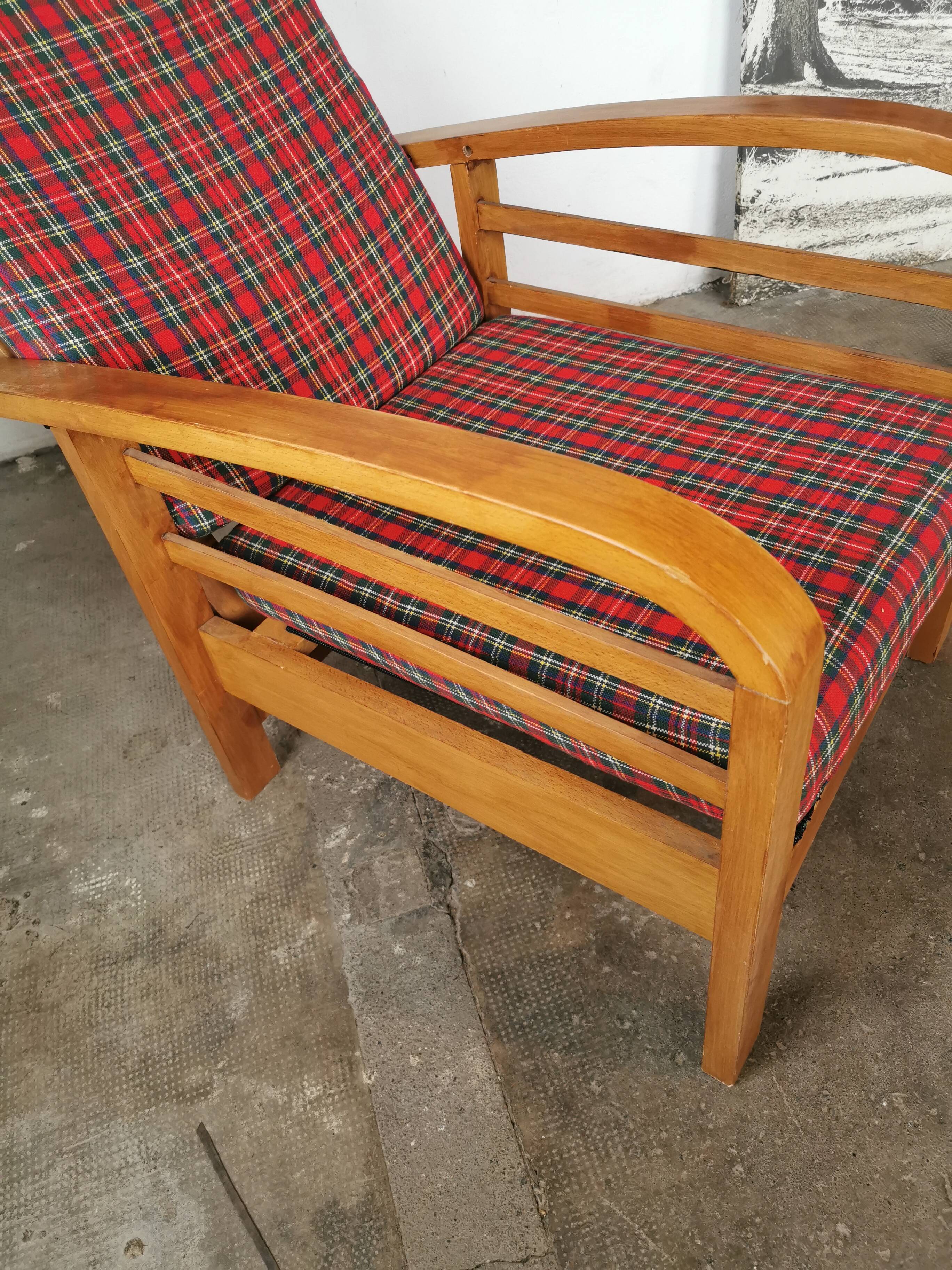 Vintage Scottish reclining armchair 1960s