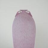 Glass vase, Murano glass, Italian design, 1970s, made in Italy