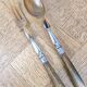 Silver-plated salad servers