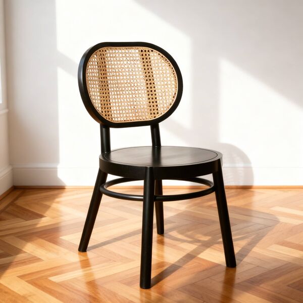 Chaise bistrot vintage en cannage HK Living
