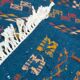 Handmade Berber-patterned blue carpet  137x72cm
