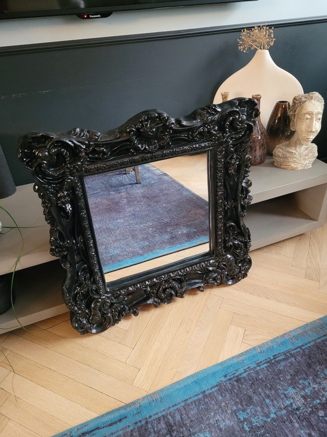 Baroque stucco mirror