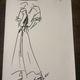 Print fashion illustration Christian Dior spring-summer collection 1985