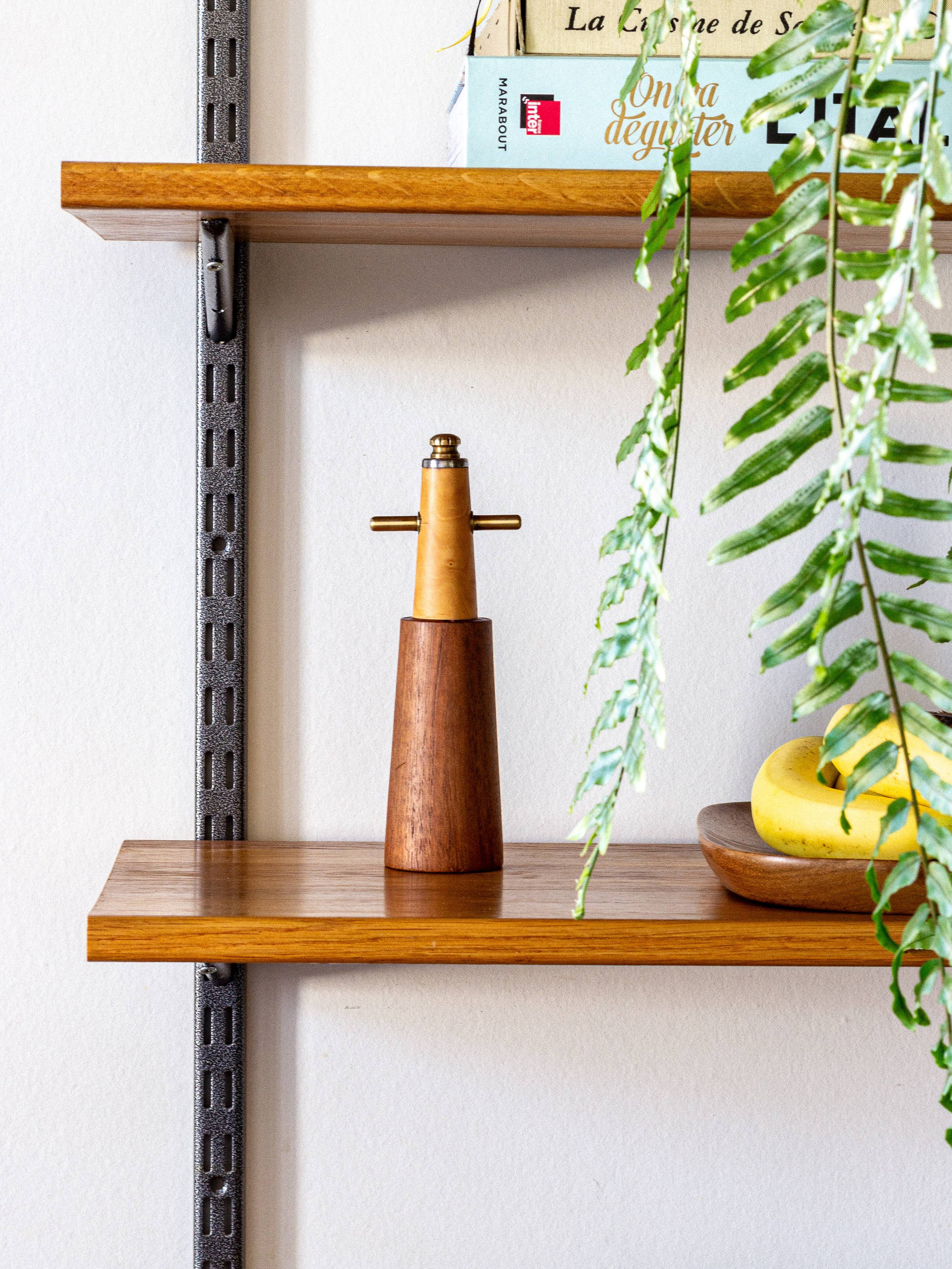 Pepper mill in the shape of a lighthouse or stylized Viking, Denmark, 1960s