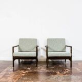 Paire personnalisable de fauteuils restaurés du milieu du siècle par Zenon Bączyk, années 1960
