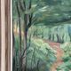 Original Swedish Oil on Canvas – "Path through the Forest" by H.J. Larsson – Signed, Vintage and Framed – 70 x 50 cm (27.5 x 19.6 inches)