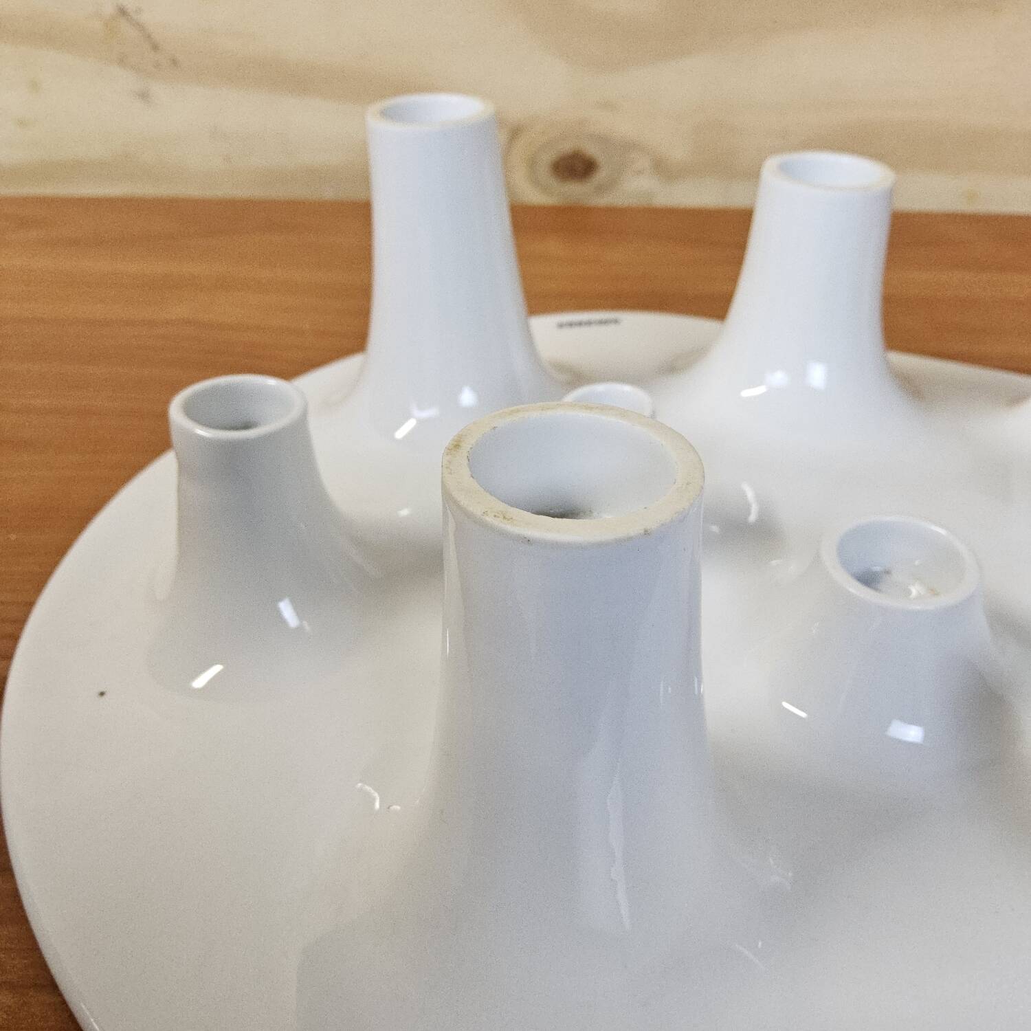 Bougeoir en céramique et saladier en céramique de Willem Noyons